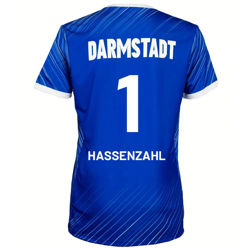 Danxen Niño Camiseta Leon Hassenzahl #1 Azul Blanco 1ª Equipación 2024/25 La Camisa