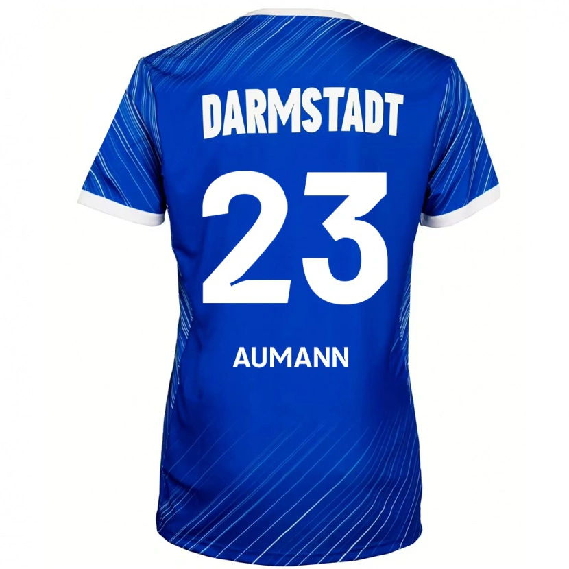 Danxen Niño Camiseta Emil Aumann #23 Azul Blanco 1ª Equipación 2024/25 La Camisa