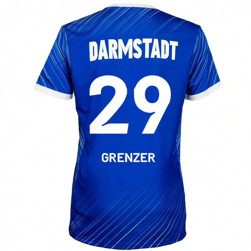 Danxen Niño Camiseta Mika Grenzer #29 Azul Blanco 1ª Equipación 2024/25 La Camisa