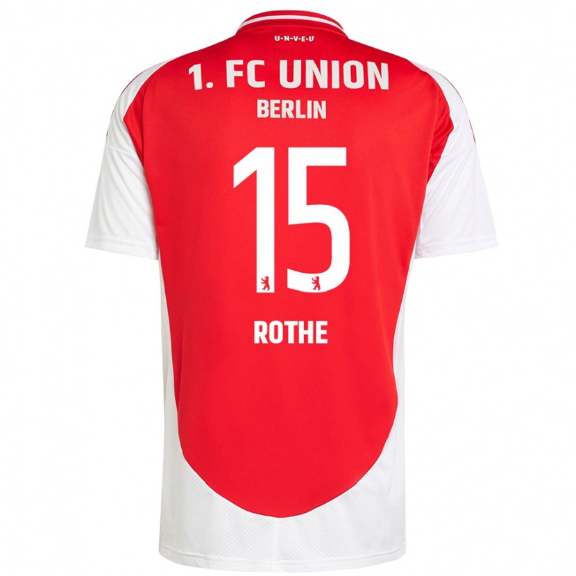 Danxen Niño Camiseta Tom Rothe #15 Rojo Blanco 1ª Equipación 2024/25 La Camisa