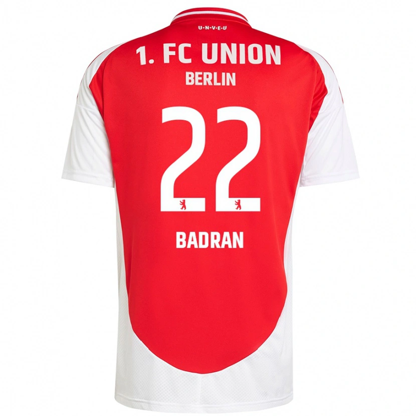 Danxen Niño Camiseta Ahmad Badran #22 Rojo Blanco 1ª Equipación 2024/25 La Camisa