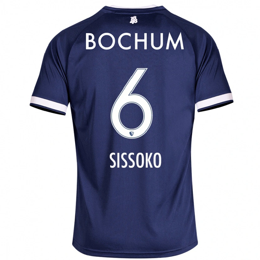 Danxen Niño Camiseta Ibrahima Sissoko #6 Azul Oscuro 1ª Equipación 2024/25 La Camisa