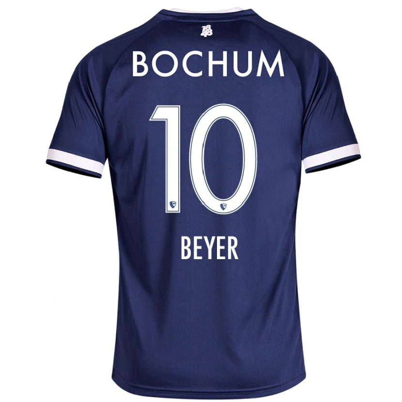 Danxen Niño Camiseta Pia Beyer #10 Azul Oscuro 1ª Equipación 2024/25 La Camisa