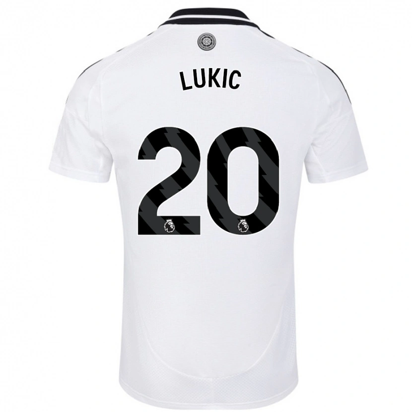 Danxen Niño Camiseta Saša Lukić #20 Blanco 1ª Equipación 2024/25 La Camisa