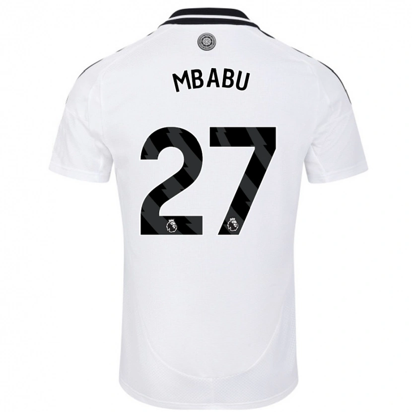 Danxen Niño Camiseta Kevin Mbabu #27 Blanco 1ª Equipación 2024/25 La Camisa