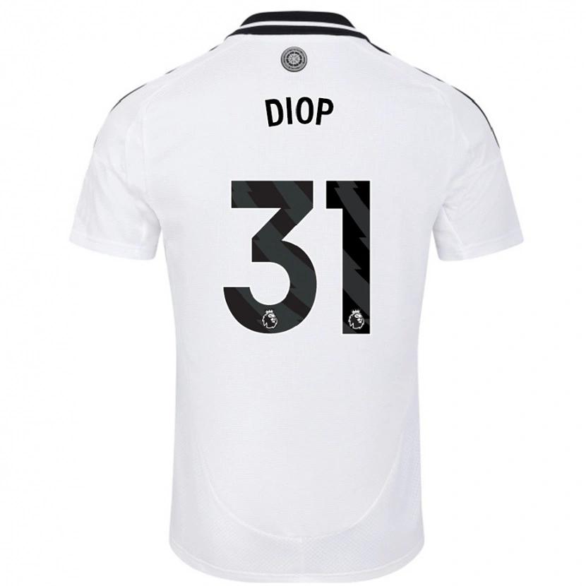 Danxen Niño Camiseta Issa Diop #31 Blanco 1ª Equipación 2024/25 La Camisa