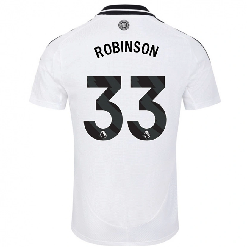 Danxen Niño Camiseta Antonee Robinson #33 Blanco 1ª Equipación 2024/25 La Camisa