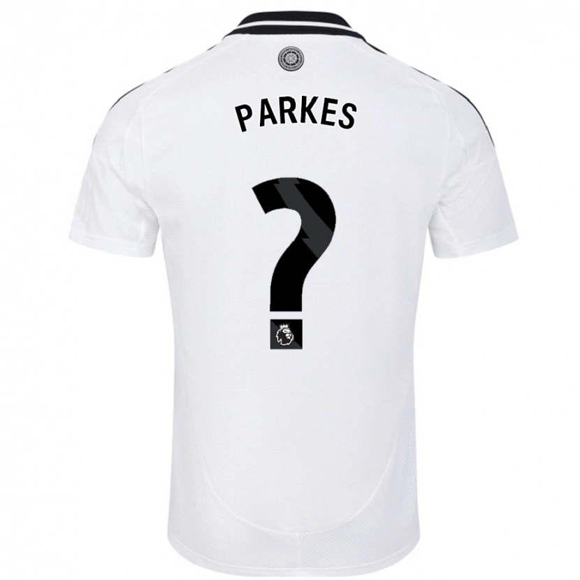 Danxen Niño Camiseta Stefan Parkes #0 Blanco 1ª Equipación 2024/25 La Camisa