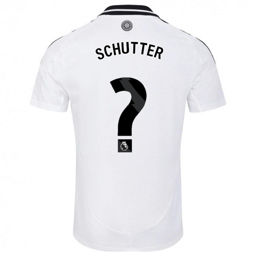 Danxen Niño Camiseta Quinn Schutter #0 Blanco 1ª Equipación 2024/25 La Camisa