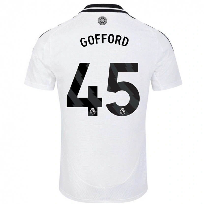 Danxen Niño Camiseta Oliver Gofford #45 Blanco 1ª Equipación 2024/25 La Camisa