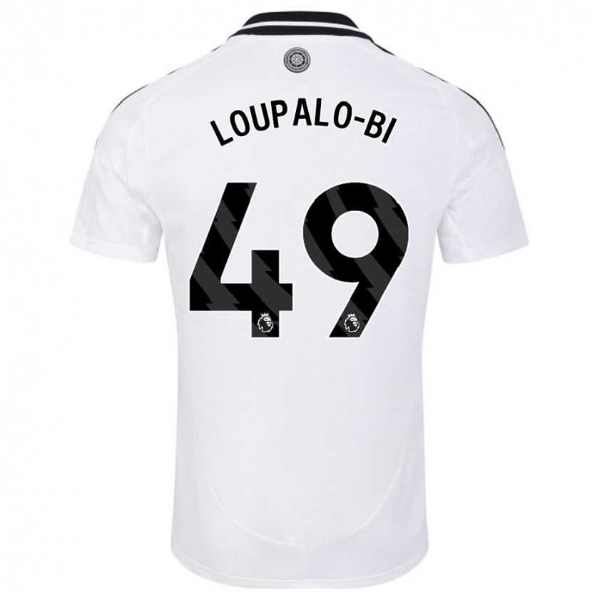 Danxen Niño Camiseta Aaron Loupalo-Bi #49 Blanco 1ª Equipación 2024/25 La Camisa