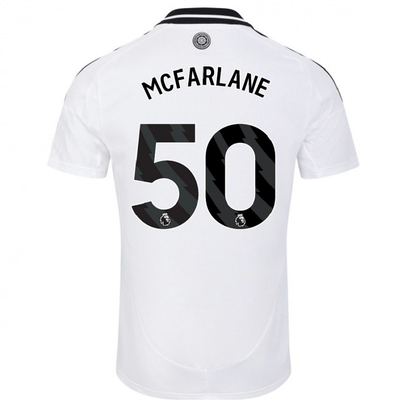 Danxen Niño Camiseta Callum Mcfarlane #50 Blanco 1ª Equipación 2024/25 La Camisa