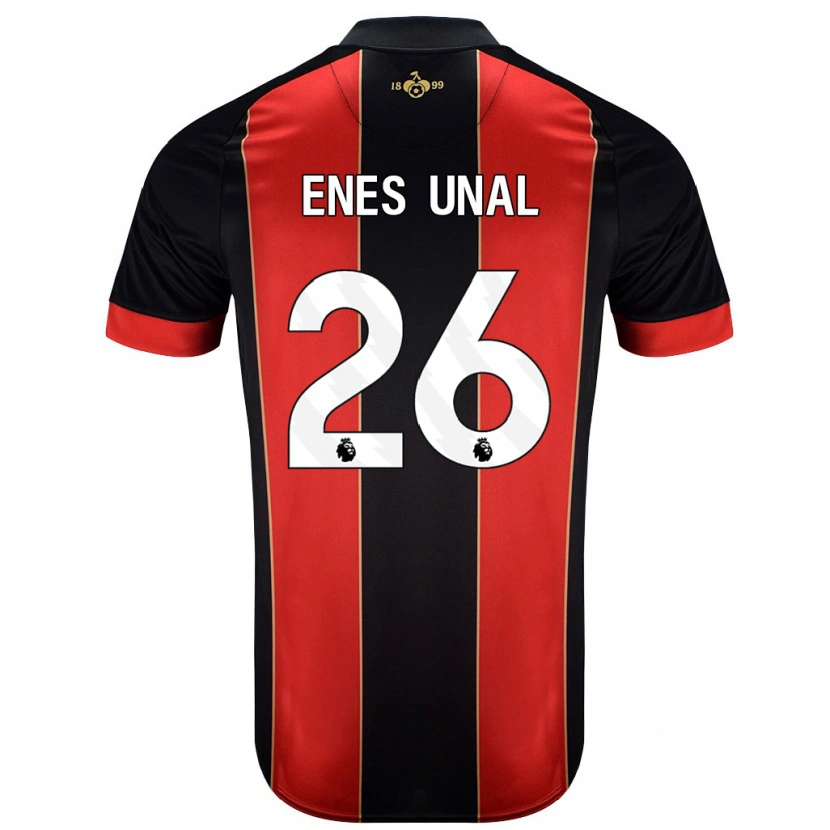 Danxen Niño Camiseta Enes Ünal #26 Rojo Negro 1ª Equipación 2024/25 La Camisa