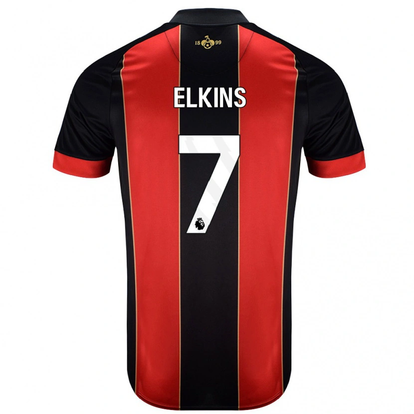 Danxen Niño Camiseta Elle Elkins #7 Rojo Negro 1ª Equipación 2024/25 La Camisa