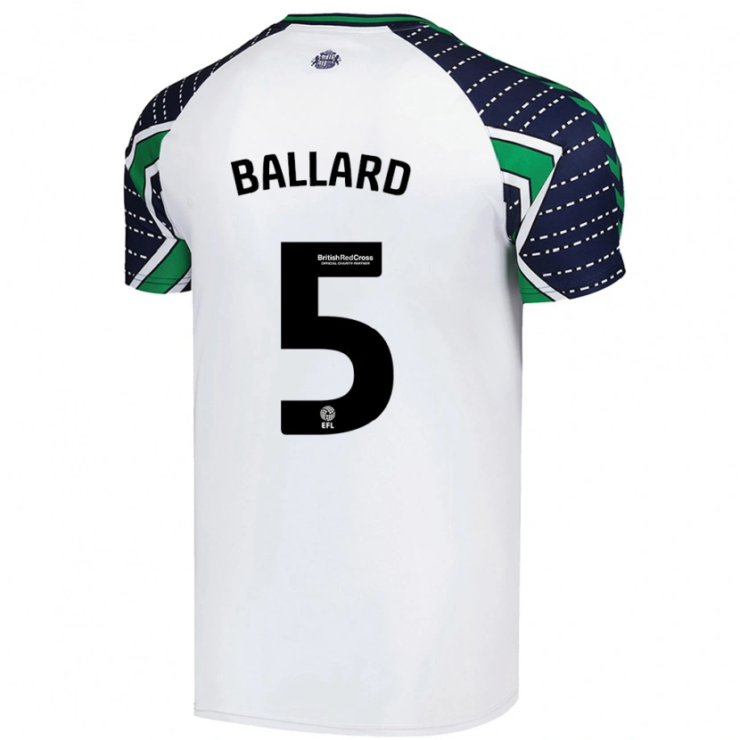 Danxen Niño Camiseta Daniel Ballard #5 Blanco 2ª Equipación 2024/25 La Camisa