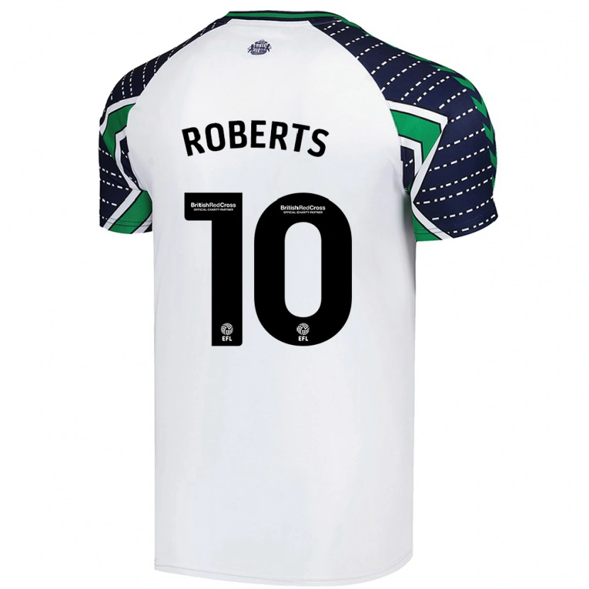 Danxen Niño Camiseta Patrick Roberts #10 Blanco 2ª Equipación 2024/25 La Camisa