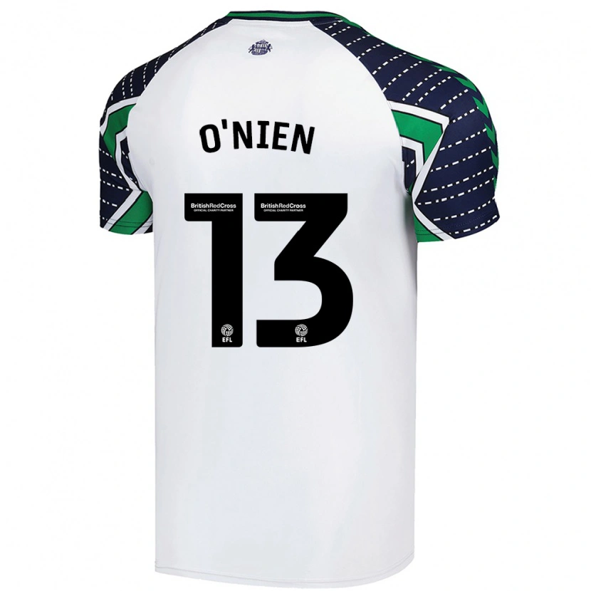 Danxen Niño Camiseta Luke O'nien #13 Blanco 2ª Equipación 2024/25 La Camisa