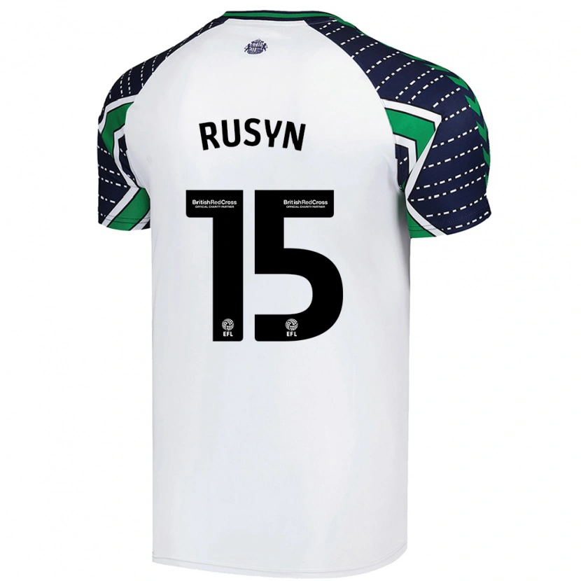 Danxen Niño Camiseta Nazariy Rusyn #15 Blanco 2ª Equipación 2024/25 La Camisa