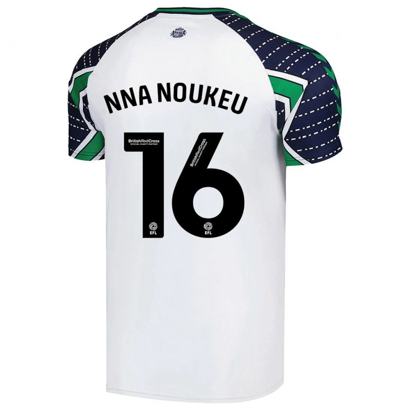 Danxen Niño Camiseta Blondy Nna Noukeu #16 Blanco 2ª Equipación 2024/25 La Camisa