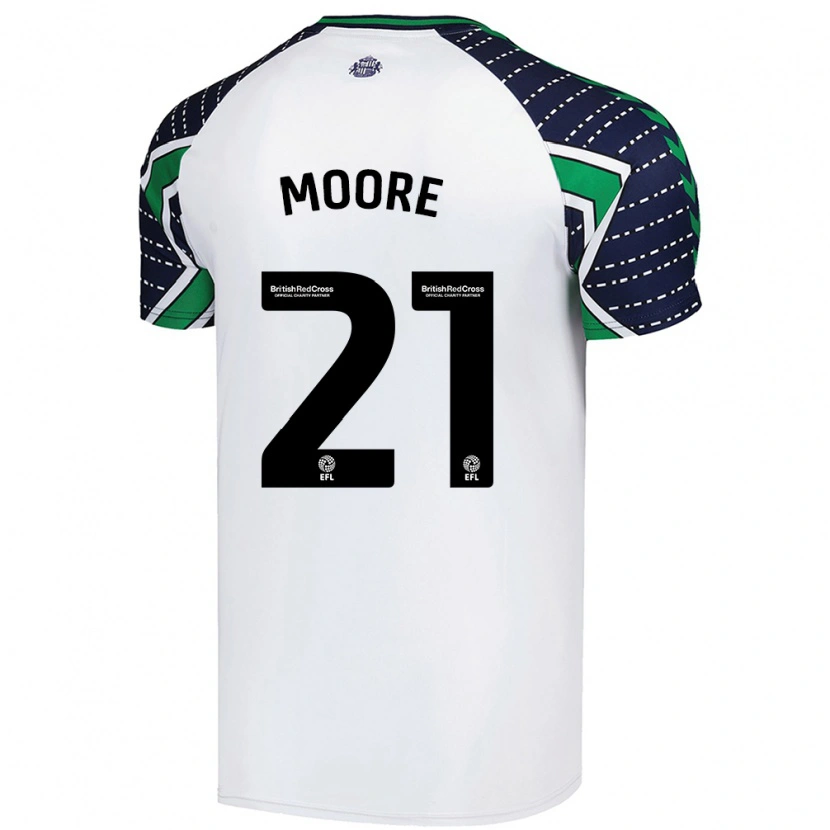 Danxen Niño Camiseta Simon Moore #21 Blanco 2ª Equipación 2024/25 La Camisa