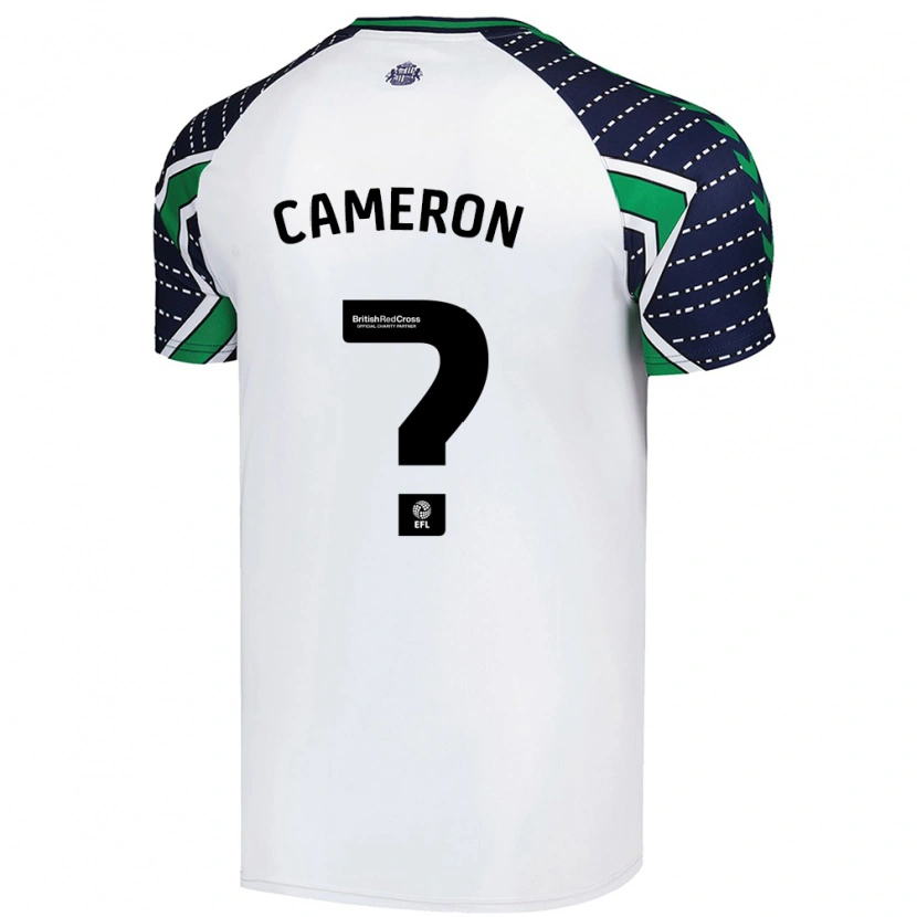 Danxen Niño Camiseta Dan Cameron #0 Blanco 2ª Equipación 2024/25 La Camisa