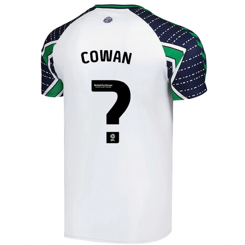 Danxen Niño Camiseta Joe Cowan #0 Blanco 2ª Equipación 2024/25 La Camisa