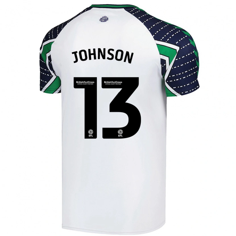 Danxen Niño Camiseta Zak Johnson #13 Blanco 2ª Equipación 2024/25 La Camisa