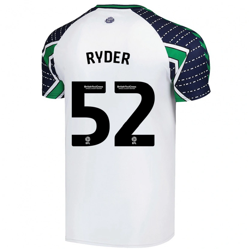 Danxen Niño Camiseta Joe Ryder #52 Blanco 2ª Equipación 2024/25 La Camisa