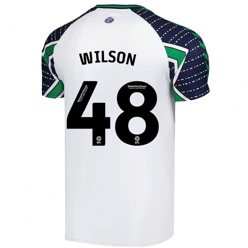 Danxen Niño Camiseta Callum Wilson #48 Blanco 2ª Equipación 2024/25 La Camisa