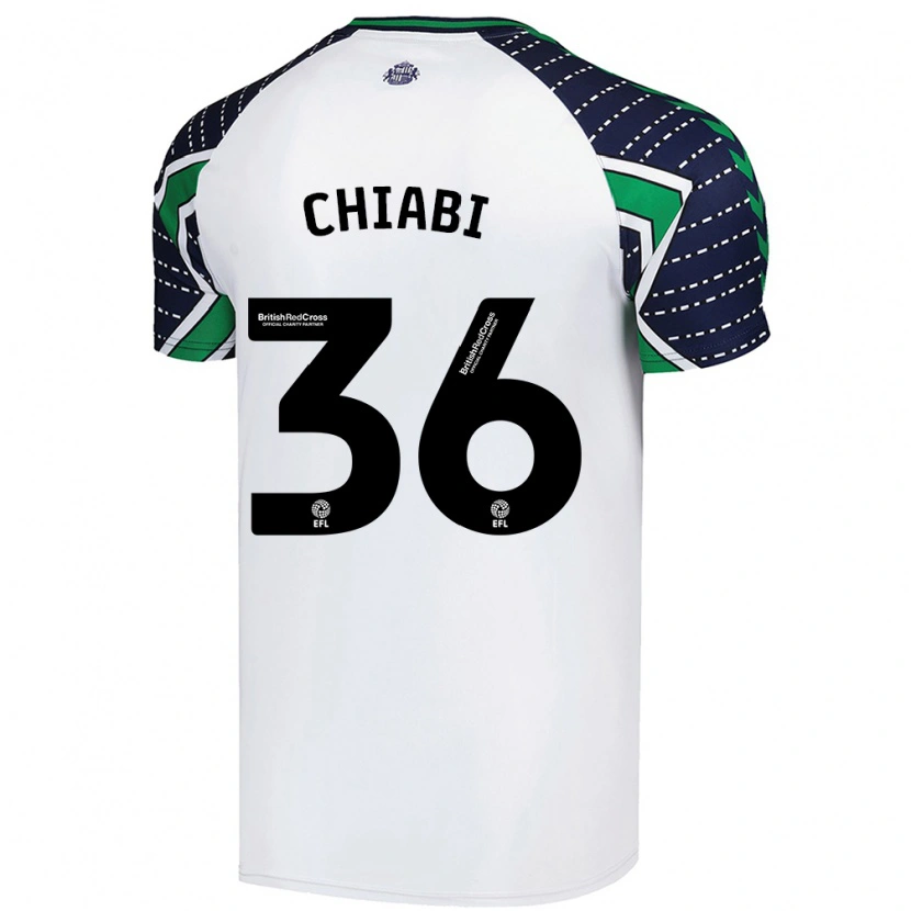 Danxen Niño Camiseta Tom Chiabi #36 Blanco 2ª Equipación 2024/25 La Camisa