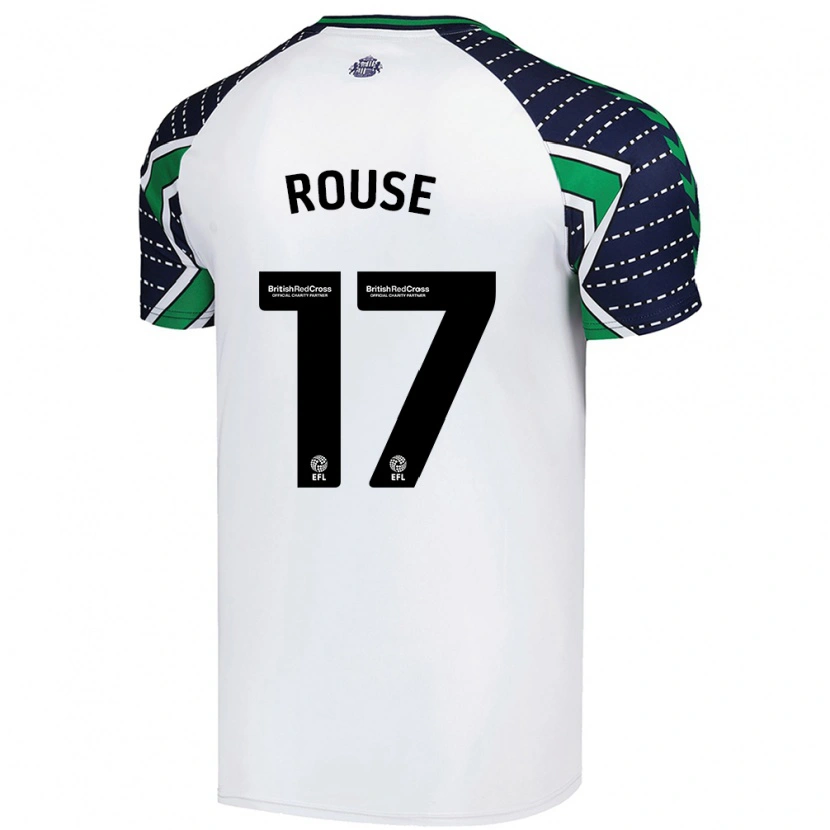 Danxen Niño Camiseta Mollie Rouse #17 Blanco 2ª Equipación 2024/25 La Camisa