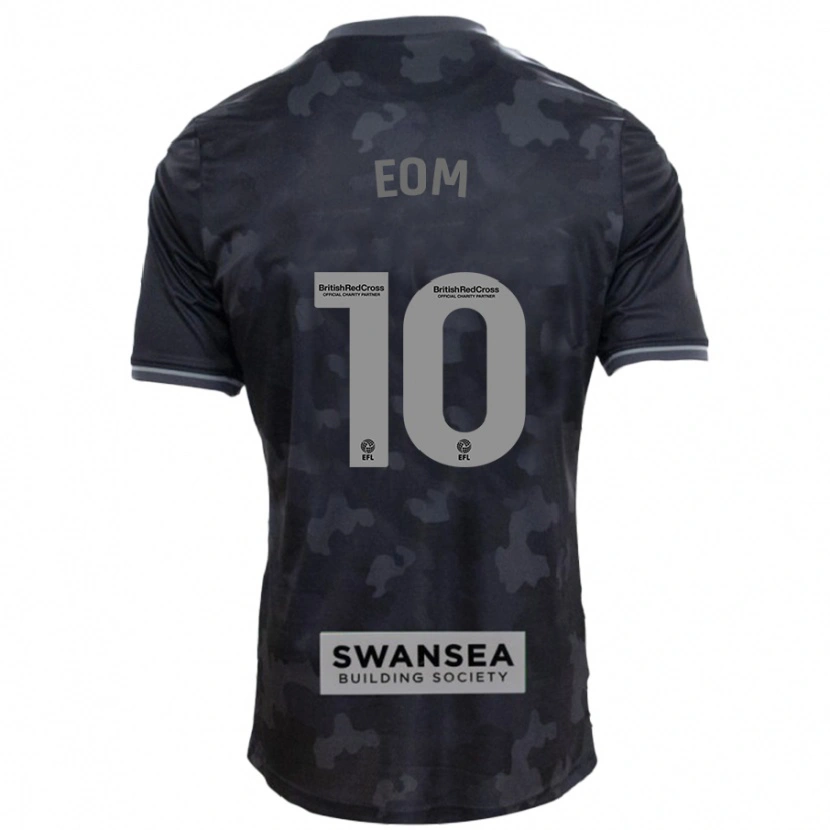 Danxen Niño Camiseta Ji-Sung Eom #10 Negro 2ª Equipación 2024/25 La Camisa