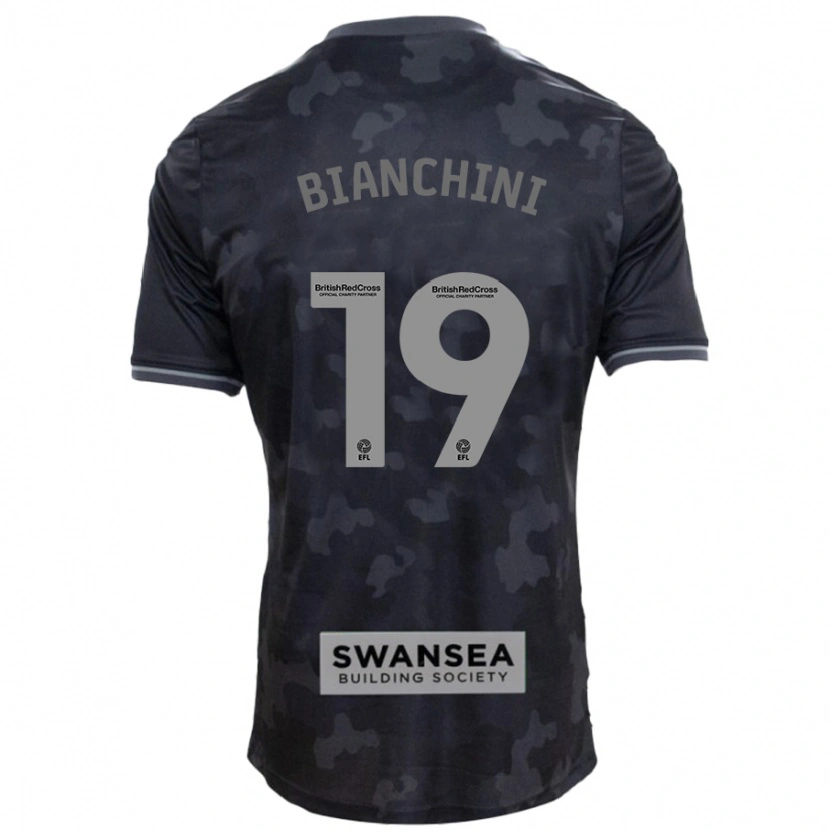 Danxen Niño Camiseta Florian Bianchini #19 Negro 2ª Equipación 2024/25 La Camisa