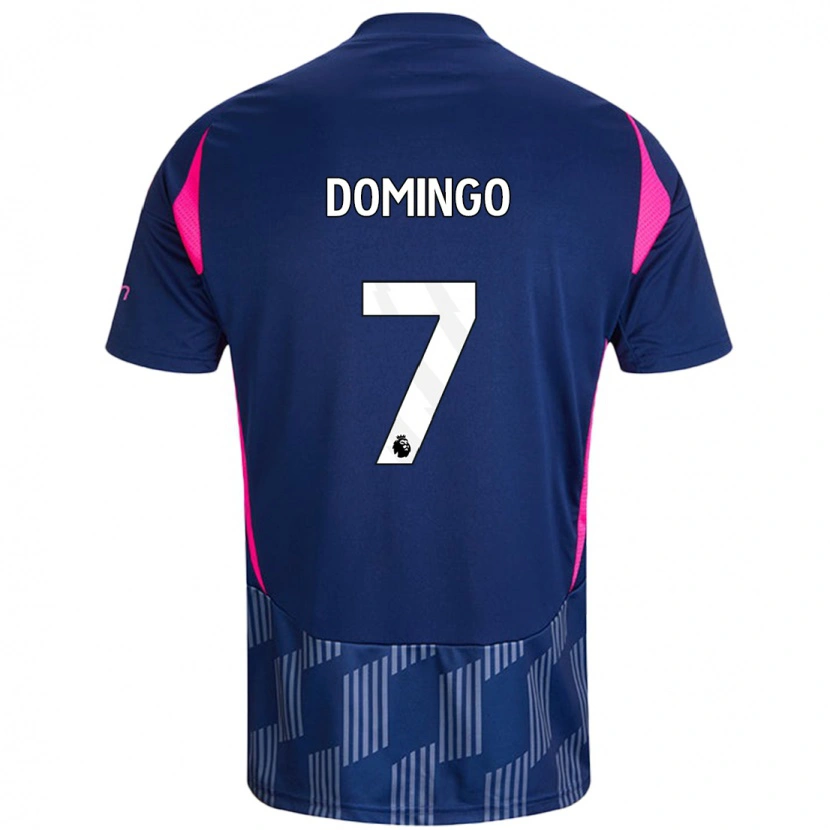 Danxen Niño Camiseta Sophie Domingo #7 Azul Real Rosa 2ª Equipación 2024/25 La Camisa