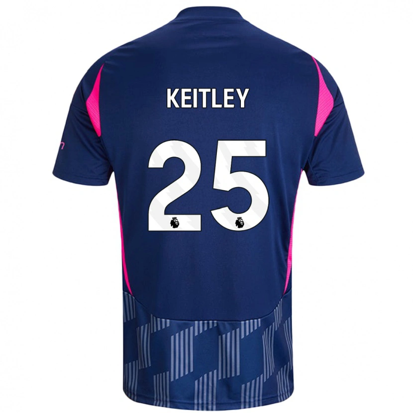 Danxen Niño Camiseta Alice Keitley #25 Azul Real Rosa 2ª Equipación 2024/25 La Camisa