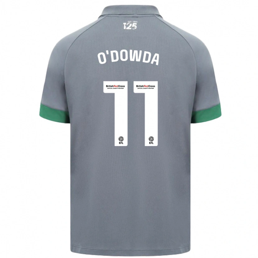 Danxen Niño Camiseta Callum O'dowda #11 Gris Oscuro 2ª Equipación 2024/25 La Camisa