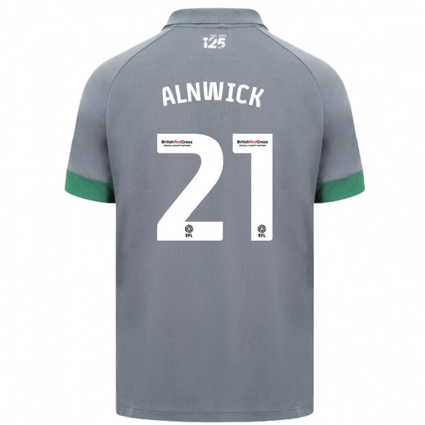 Danxen Niño Camiseta Jak Alnwick #21 Gris Oscuro 2ª Equipación 2024/25 La Camisa