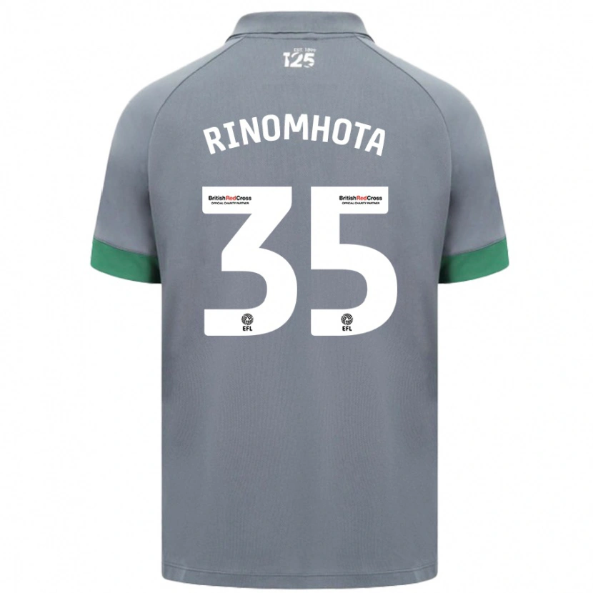 Danxen Niño Camiseta Andy Rinomhota #35 Gris Oscuro 2ª Equipación 2024/25 La Camisa