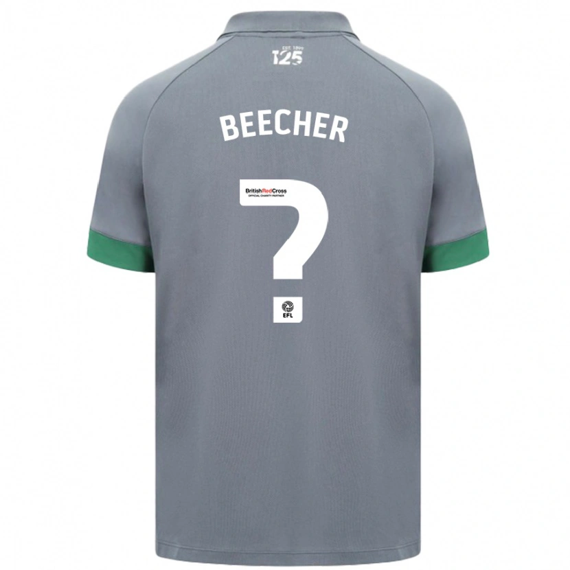 Danxen Niño Camiseta Josh Beecher #0 Gris Oscuro 2ª Equipación 2024/25 La Camisa