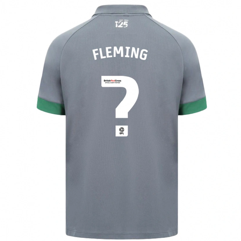 Danxen Niño Camiseta Cole Fleming #0 Gris Oscuro 2ª Equipación 2024/25 La Camisa