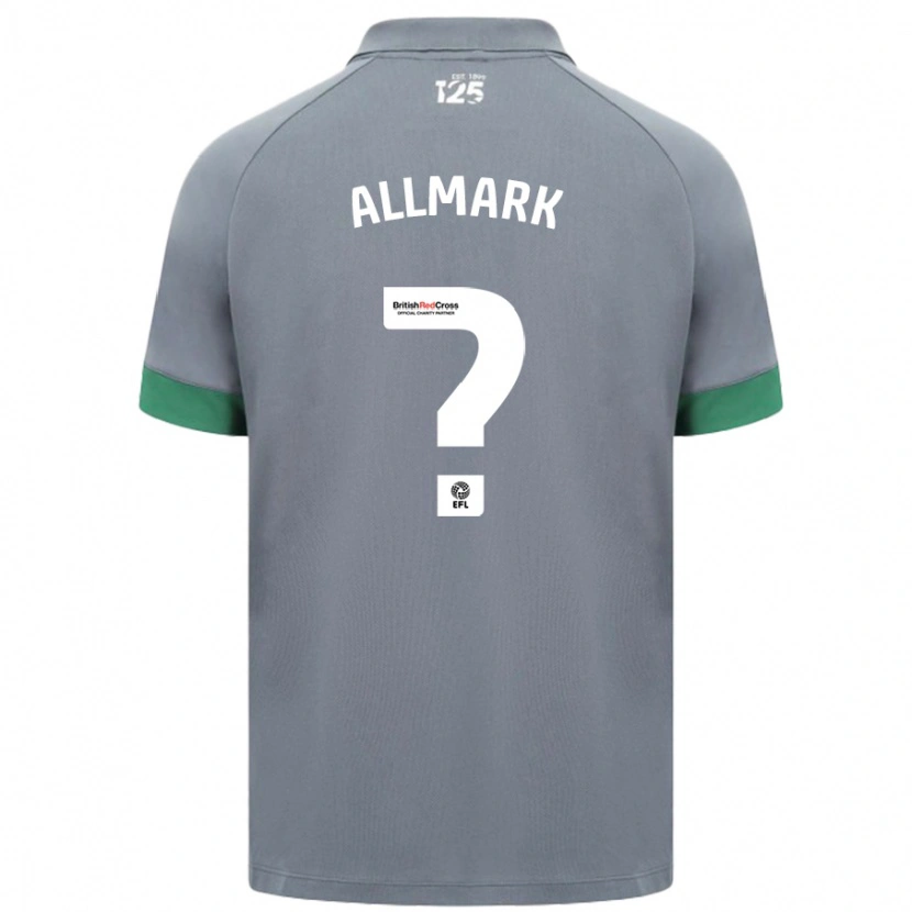 Danxen Niño Camiseta Hayden Allmark #0 Gris Oscuro 2ª Equipación 2024/25 La Camisa