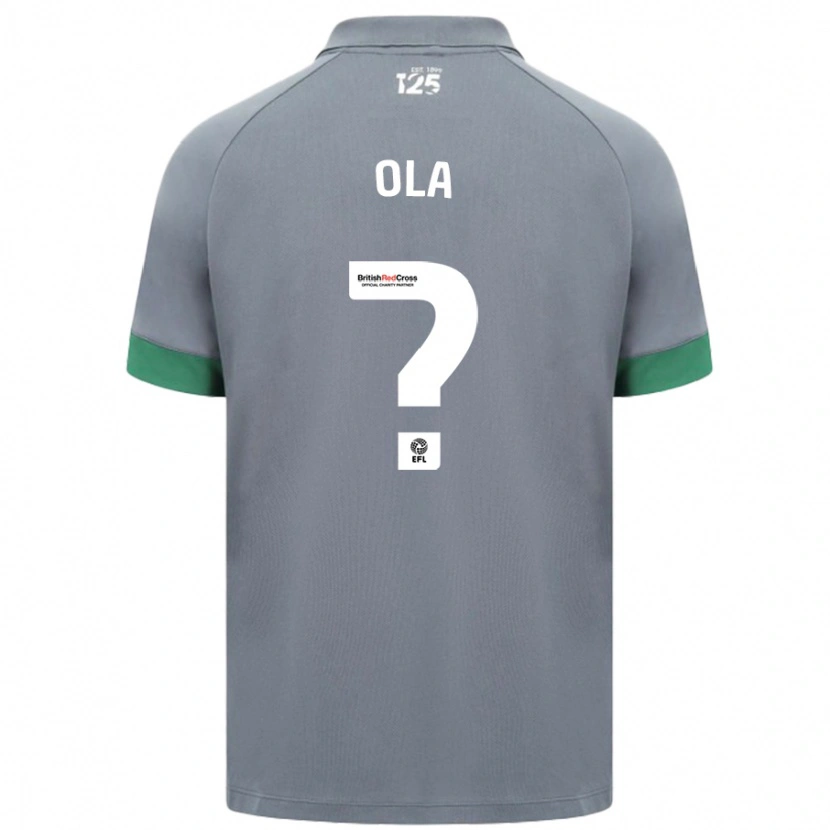 Danxen Niño Camiseta Daniel Ola #0 Gris Oscuro 2ª Equipación 2024/25 La Camisa