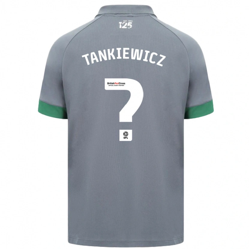 Danxen Niño Camiseta Rob Tankiewicz #0 Gris Oscuro 2ª Equipación 2024/25 La Camisa