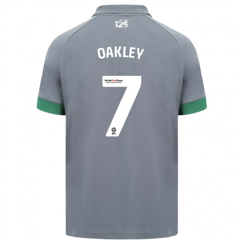 Danxen Niño Camiseta Rhianne Oakley #7 Gris Oscuro 2ª Equipación 2024/25 La Camisa