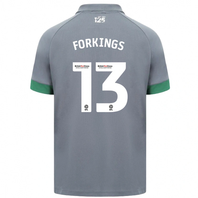 Danxen Niño Camiseta Amelia Forkings #13 Gris Oscuro 2ª Equipación 2024/25 La Camisa