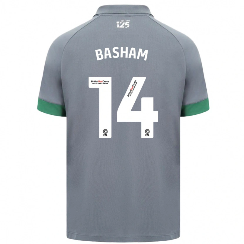 Danxen Niño Camiseta Olivia Basham #14 Gris Oscuro 2ª Equipación 2024/25 La Camisa