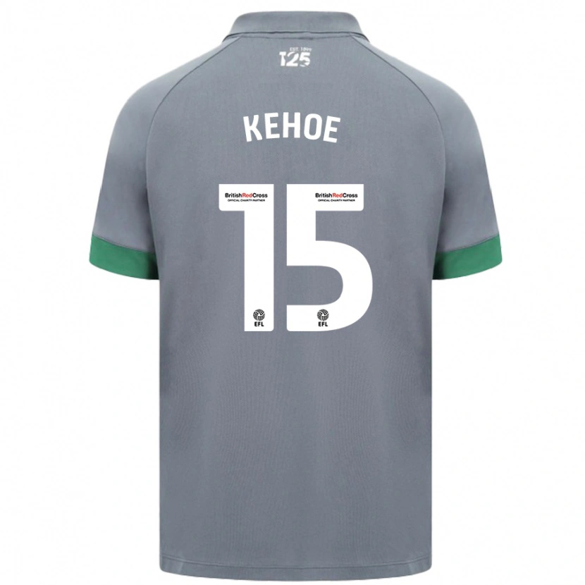 Danxen Niño Camiseta Molly Kehoe #15 Gris Oscuro 2ª Equipación 2024/25 La Camisa