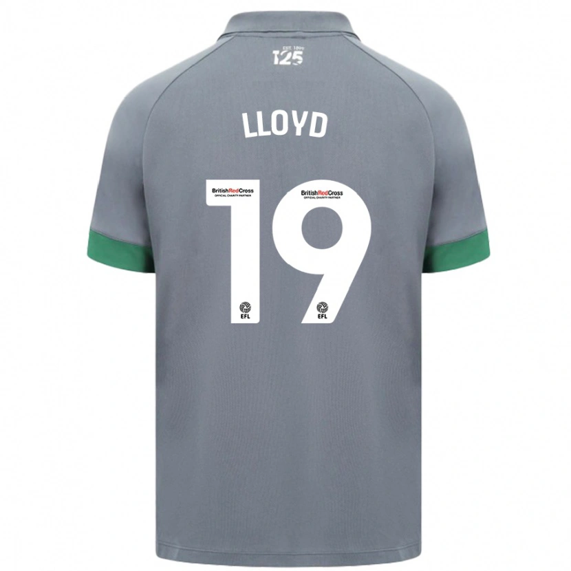 Danxen Niño Camiseta Madison Lloyd #19 Gris Oscuro 2ª Equipación 2024/25 La Camisa