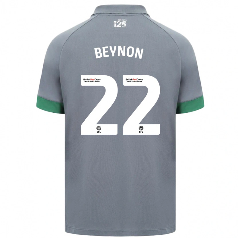 Danxen Niño Camiseta Emma Beynon #22 Gris Oscuro 2ª Equipación 2024/25 La Camisa