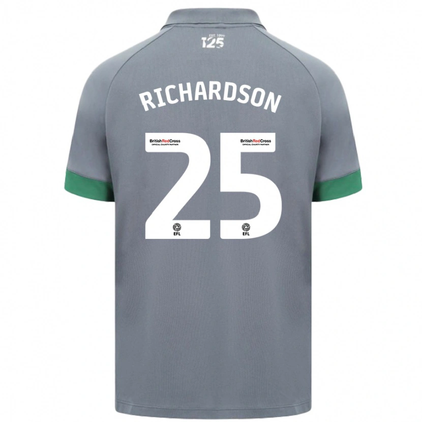 Danxen Niño Camiseta Tija Richardson #25 Gris Oscuro 2ª Equipación 2024/25 La Camisa